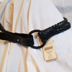 Unique double braided hipslung belt